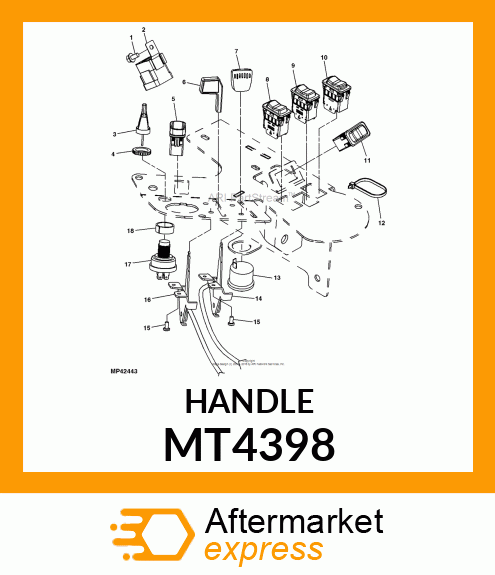 KNOB, THROTTLE CONTROL MT4398