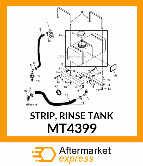 STRIP, RINSE TANK MT4399