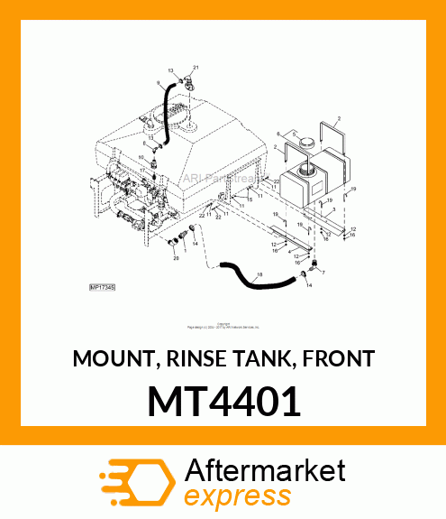 MOUNT, RINSE TANK, FRONT MT4401