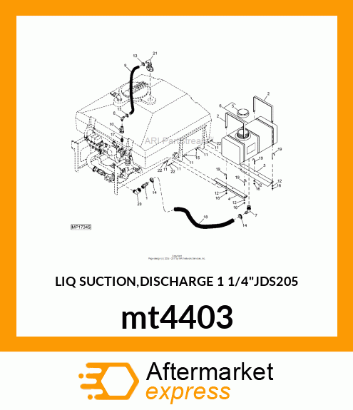 LIQ SUCTION,DISCHARGE 1 1/4"JDS205 mt4403