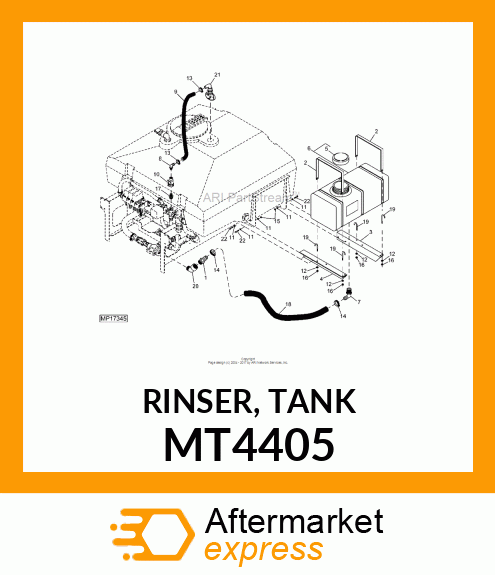 RINSER, TANK MT4405