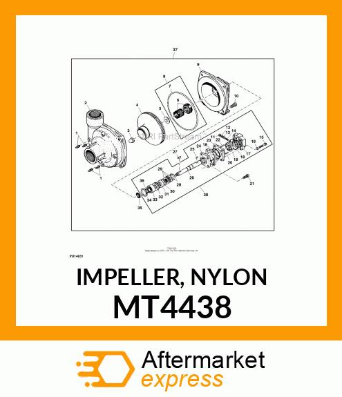 IMPELLER, NYLON MT4438