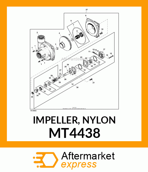 IMPELLER, NYLON MT4438