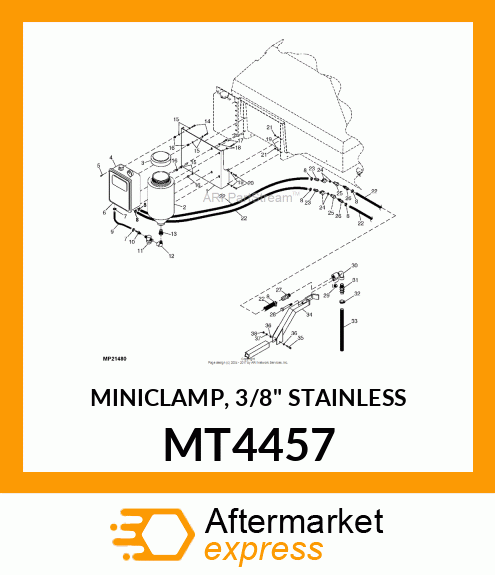 MINICLAMP, 3/8" STAINLESS MT4457