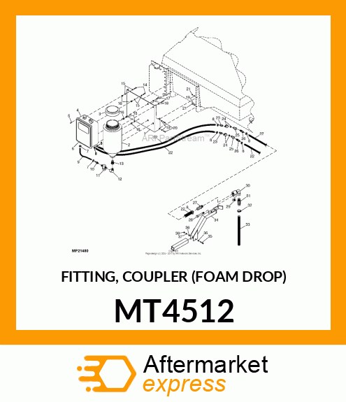 FITTING, COUPLER (FOAM DROP) MT4512