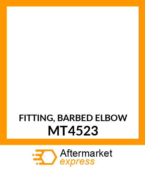 FITTING, BARBED ELBOW MT4523