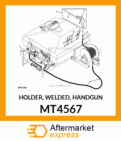 HOLDER, WELDED, HANDGUN MT4567