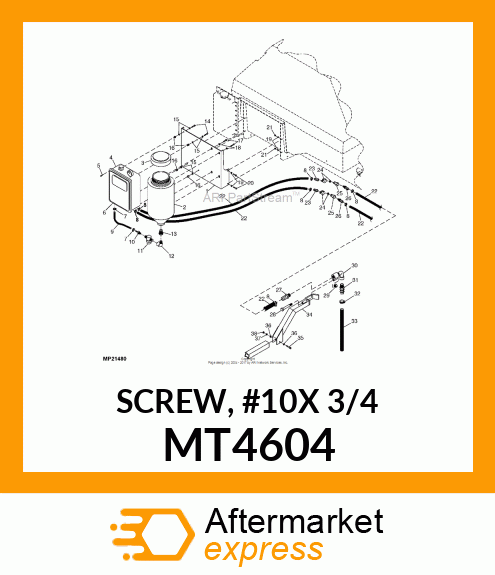 SCREW, #10X 3/4 MT4604