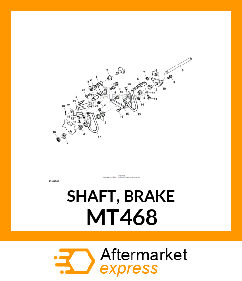 SHAFT, BRAKE MT468