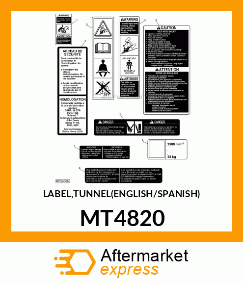 LABEL,TUNNEL(ENGLISH/SPANISH) MT4820