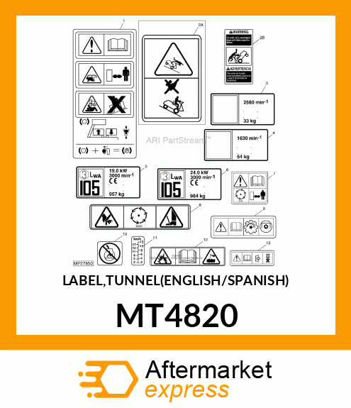 LABEL,TUNNEL(ENGLISH/SPANISH) MT4820