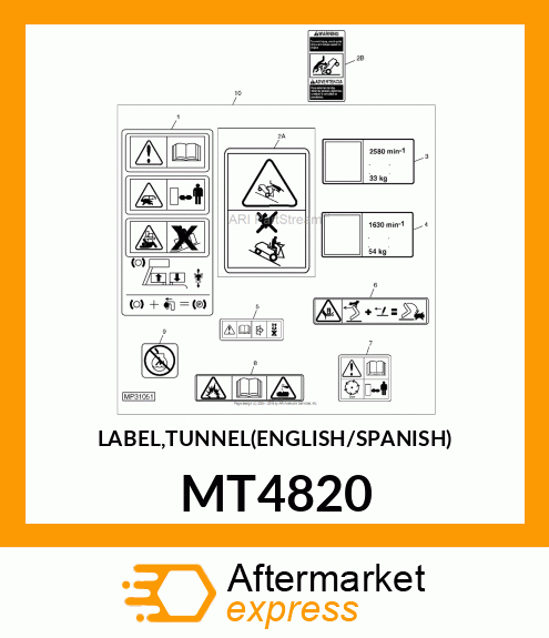 LABEL,TUNNEL(ENGLISH/SPANISH) MT4820