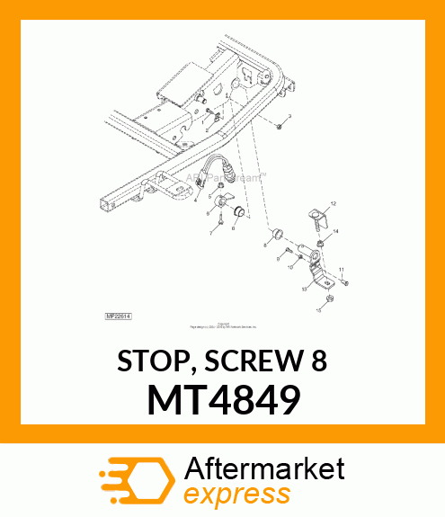 STOP, SCREW 8 MT4849