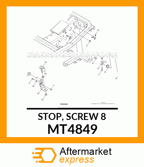 STOP, SCREW 8 MT4849