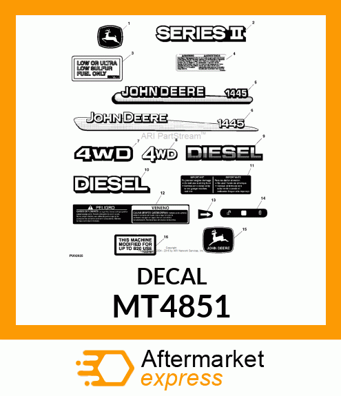 LABEL, ENG/AIR CLEANER (ENG/SP) GM MT4851