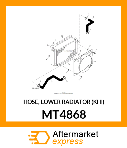 HOSE, LOWER RADIATOR (KHI) MT4868