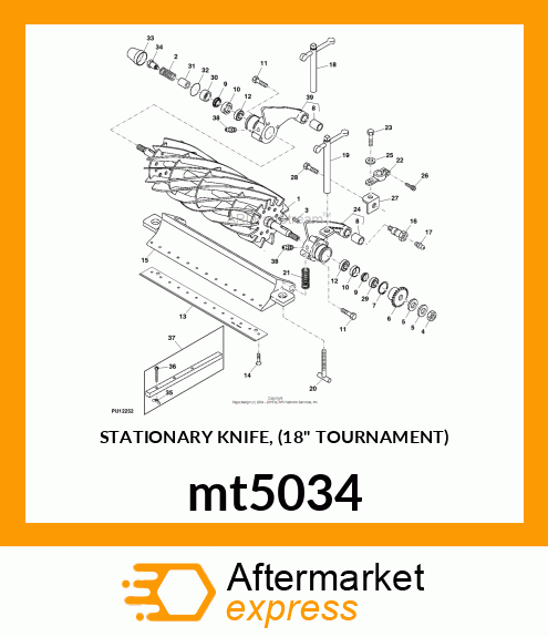 STATIONARY KNIFE, (18" TOURNAMENT) mt5034