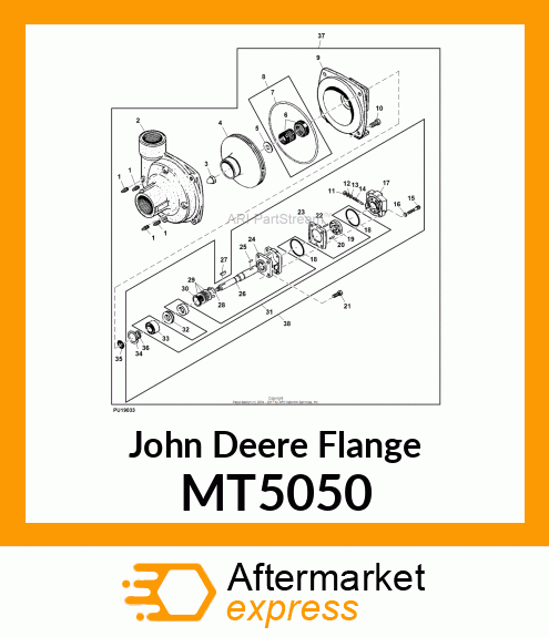 FLANGE, PUMP MOUNTING MT5050