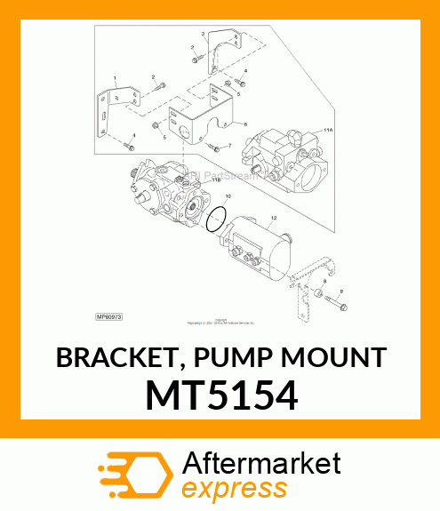 BRACKET, PUMP MOUNT MT5154