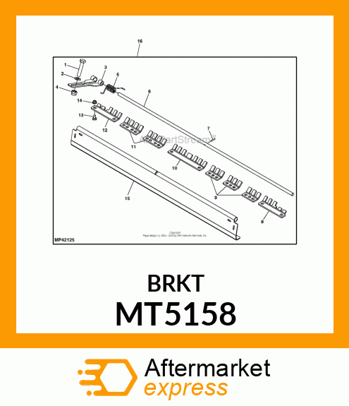 SCRAPER, SCRAPER, LH 3" GROOVED ROL MT5158