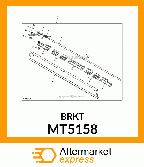 SCRAPER, SCRAPER, LH 3" GROOVED ROL MT5158