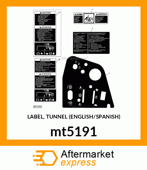 LABEL, TUNNEL (ENGLISH/SPANISH) mt5191