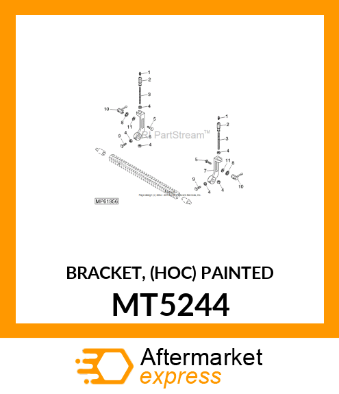 BRACKET, (HOC) PAINTED MT5244