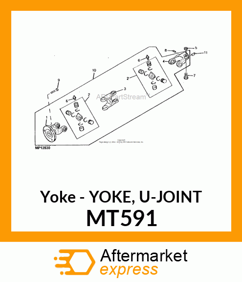 Yoke - YOKE, U-JOINT MT591