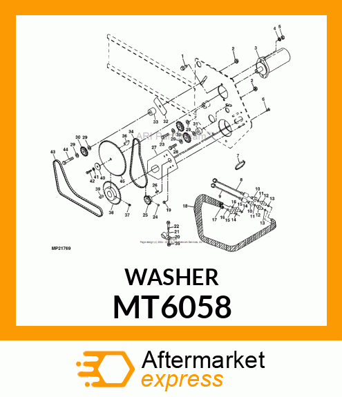 WASHER, 9/32"ID X 1 1/4"OD, 1/8 THI MT6058