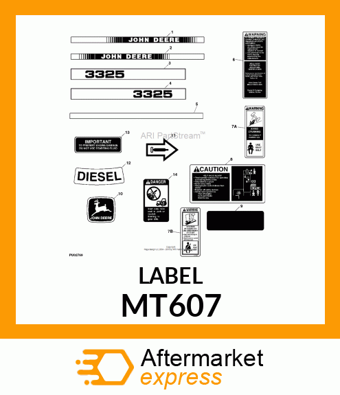 Label MT607