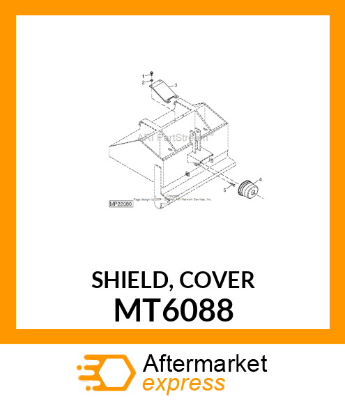 SHIELD, COVER MT6088