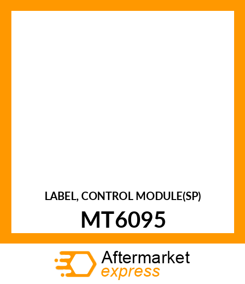 LABEL, CONTROL MODULE(SP) MT6095