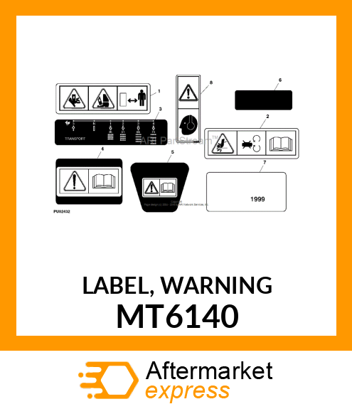 LABEL, WARNING MT6140