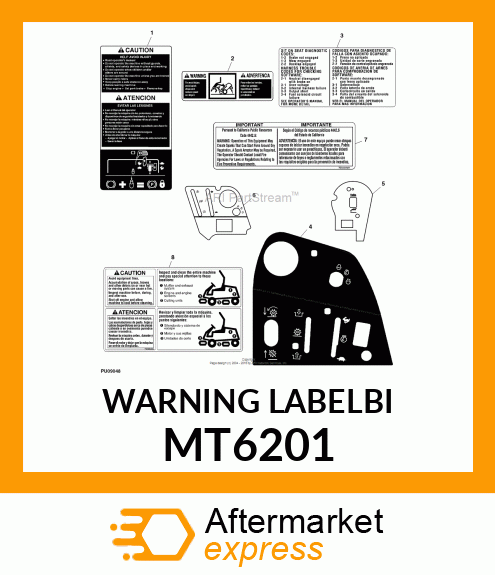 WARNING LABELBI MT6201