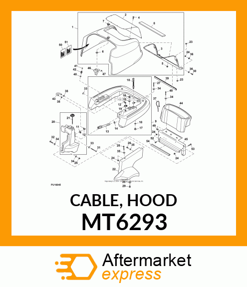 CABLE, HOOD MT6293
