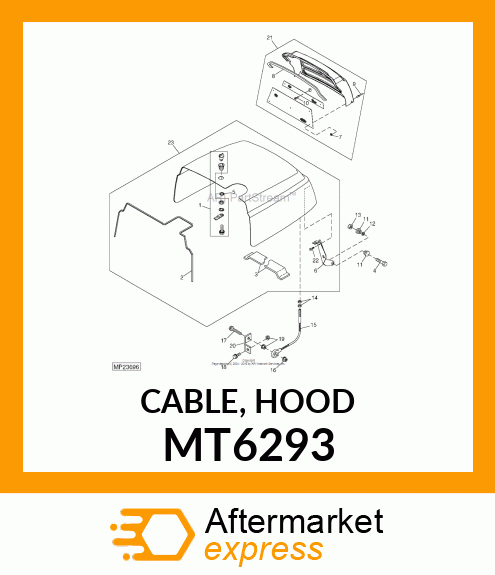 CABLE, HOOD MT6293