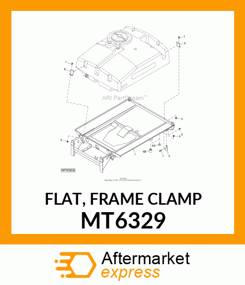 FLAT, FRAME CLAMP MT6329