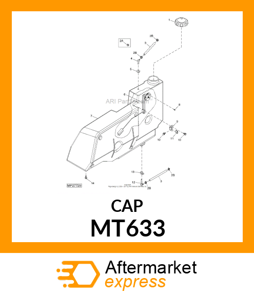 CAP, FUEL FILLER MT633