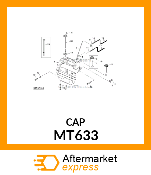 CAP, FUEL FILLER MT633