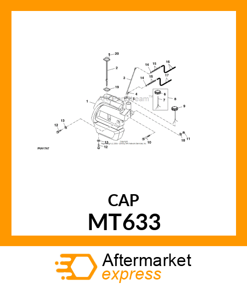 CAP, FUEL FILLER MT633