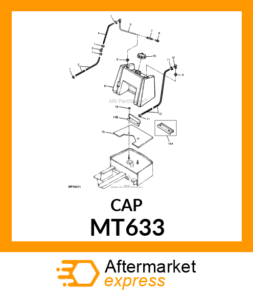 CAP, FUEL FILLER MT633