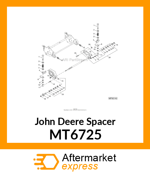 Spare part MT6725 + SPACER (SEAL)