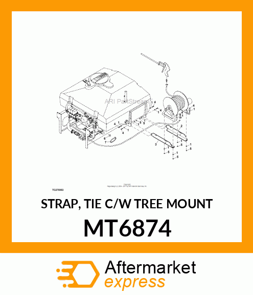 STRAP, TIE C/W TREE MOUNT MT6874