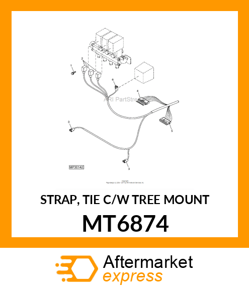 STRAP, TIE C/W TREE MOUNT MT6874