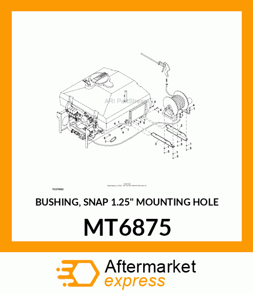 BUSHING, SNAP 1.25" MOUNTING HOLE MT6875