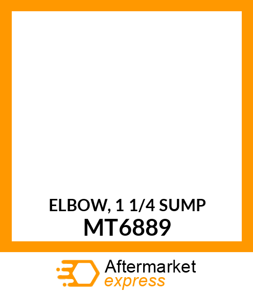 ELBOW, 1 1/4 SUMP MT6889