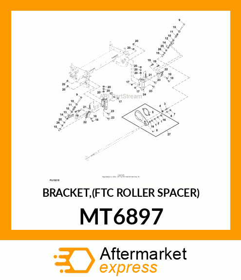 BRACKET,(FTC ROLLER SPACER) MT6897