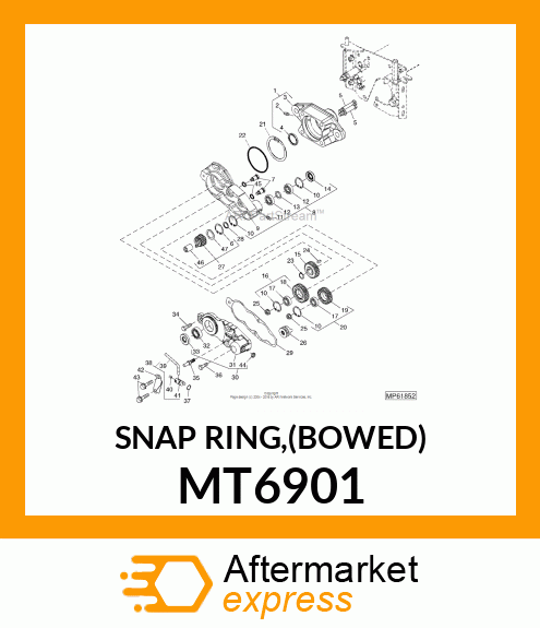 SNAP RING,(BOWED) MT6901