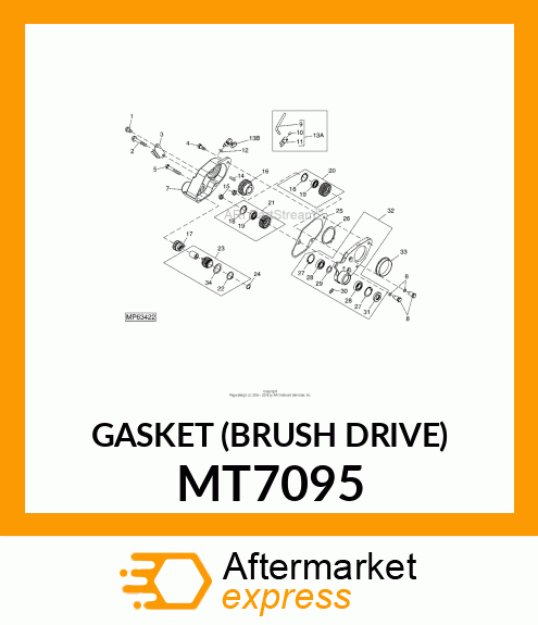 GASKET (BRUSH DRIVE) MT7095