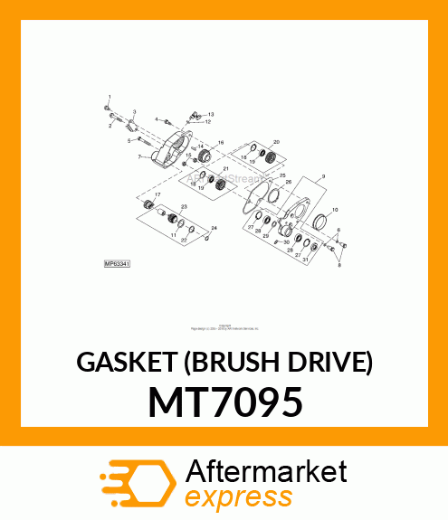 GASKET (BRUSH DRIVE) MT7095